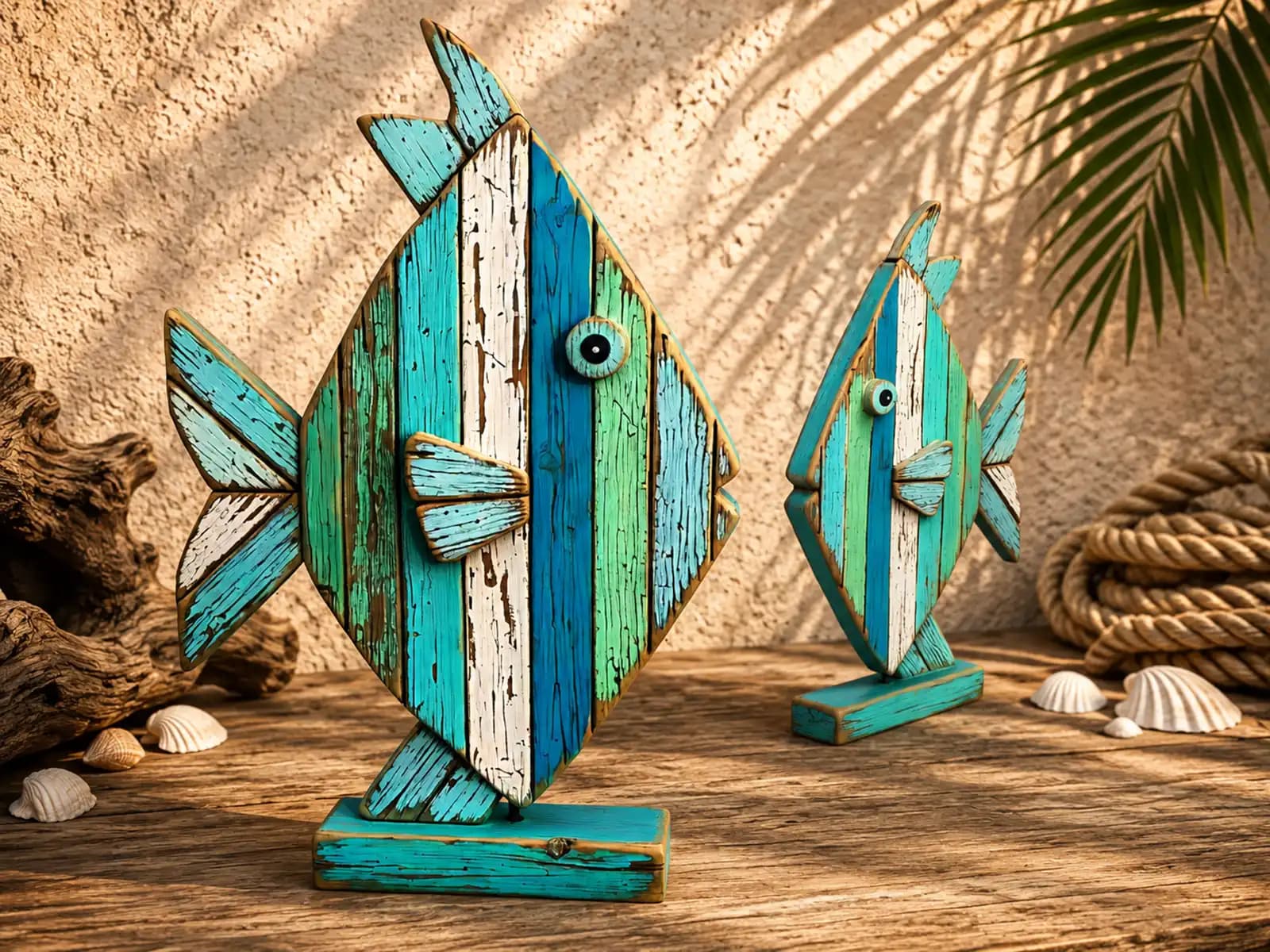 Wooden Fish Decor